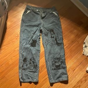 y2k anime jeans
